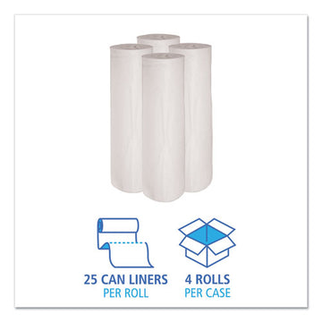 Boardwalk® Low-density Waste Can Liners, 45 Gal, 0.6 Mil, 40" X 46", White, 100-carton freeshipping - TVN Wholesale